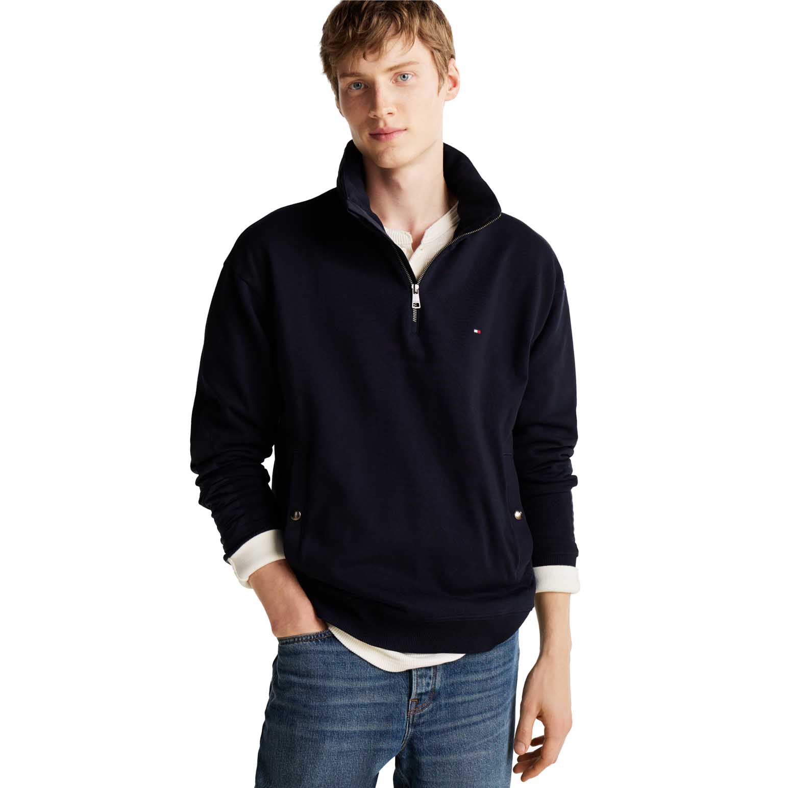 Tommy Hilfiger Mix Media 1/4 Zip